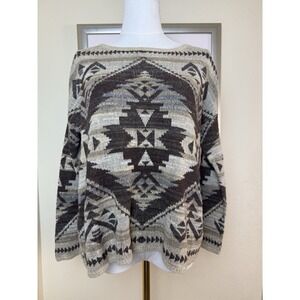Vintage Ralph Lauren Tribal Sweater Denim & Supply Native American | Size Medium